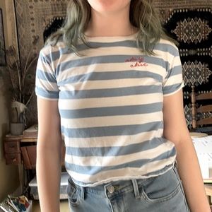 Stay chic striped T-shirt